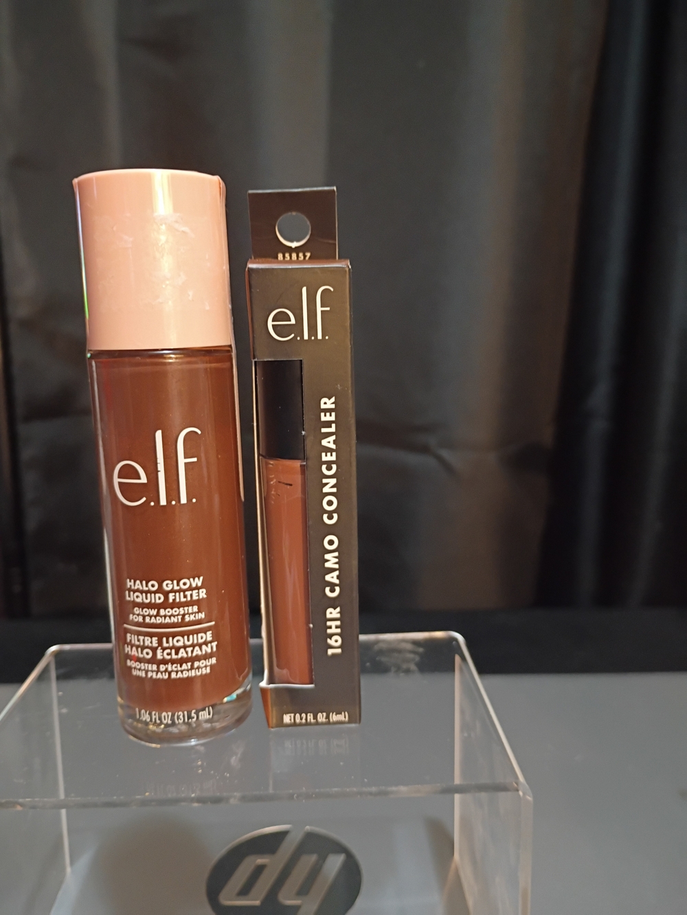 e.l.f. Halo Glow Liquid Filter & 16HR Camo Concealer — Deep Brown